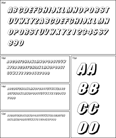 Zulan Black Shadow Italic